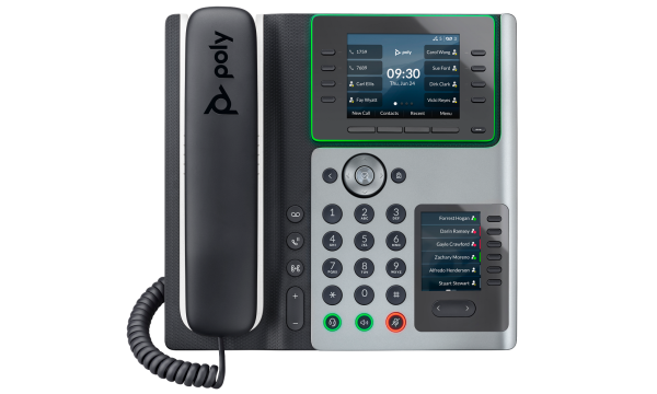 Poly Edge E400 IP Phone с поддержкой PoE